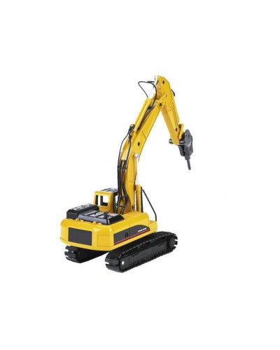 Металлический экскаватор с отбойным молотом HUI NA TOYS 1/40
