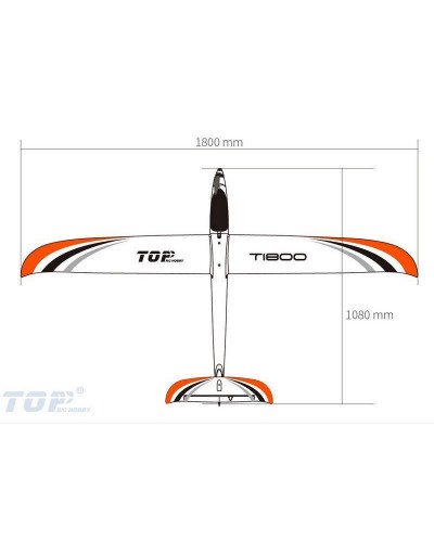 Радиоуправляемый планер Top RC T1800 (Propeller Power System) 1800мм 2.4G 4-ch LiPo RTF