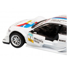Машина "АВТОПАНОРАМА" BMW M3 DTM, 1/42, белый, инерция, откр. двери, в/к 17,5*12,5*6,5 см