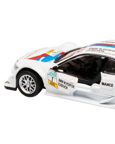 Машина "АВТОПАНОРАМА" BMW M3 DTM, 1/42, белый, инерция, откр. двери, в/к 17,5*12,5*6,5 см