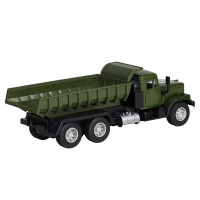 Машина "АВТОПАНОРАМА" "Грузовик", хаки зеленый, 1/32, свет, звук, инерция, в/к 24*8*10 см