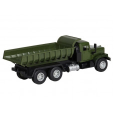 Машина "АВТОПАНОРАМА" "Грузовик", хаки зеленый, 1/32, свет, звук, инерция, в/к 24*8*10 см