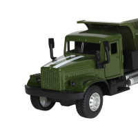Машина "АВТОПАНОРАМА" "Грузовик", хаки зеленый, 1/32, свет, звук, инерция, в/к 24*8*10 см