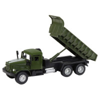 Машина "АВТОПАНОРАМА" "Грузовик", хаки зеленый, 1/32, свет, звук, инерция, в/к 24*8*10 см