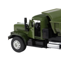 Машина "АВТОПАНОРАМА" "Грузовик", хаки зеленый, 1/32, свет, звук, инерция, в/к 24*8*10 см