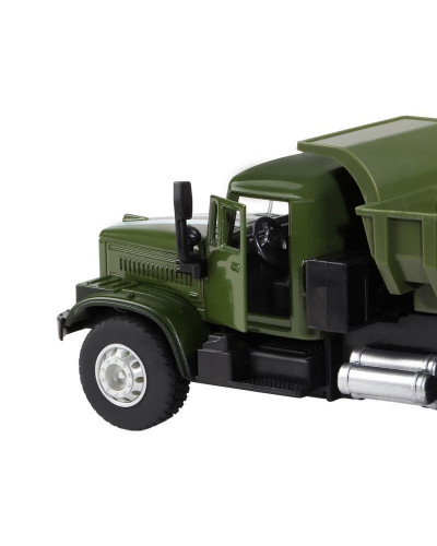 Машина "АВТОПАНОРАМА" "Грузовик", хаки зеленый, 1/32, свет, звук, инерция, в/к 24*8*10 см