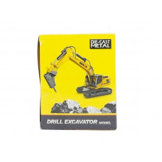 Металлический экскаватор с отбойным молотом HUI NA TOYS 1/60