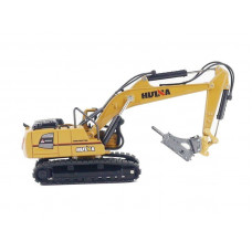 Металлический экскаватор с отбойным молотом HUI NA TOYS 1/60