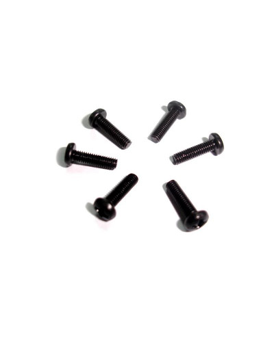 Винты с полукруглой головкой M3х10 под крестовую отвертку, 6шт.