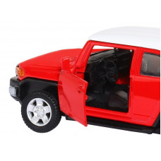 Машина "АВТОПАНОРАМА" Toyota FJ Cruiser, красный, 1/43, инерция, в/к 17,5*12,5*6,5 см