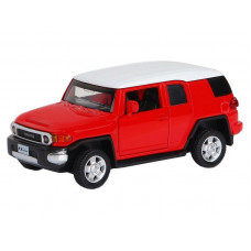 Машина "АВТОПАНОРАМА" Toyota FJ Cruiser, красный, 1/43, инерция, в/к 17,5*12,5*6,5 см