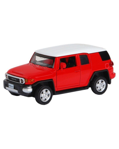 Машина "АВТОПАНОРАМА" Toyota FJ Cruiser, красный, 1/43, инерция, в/к 17,5*12,5*6,5 см