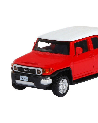 Машина "АВТОПАНОРАМА" Toyota FJ Cruiser, красный, 1/43, инерция, в/к 17,5*12,5*6,5 см