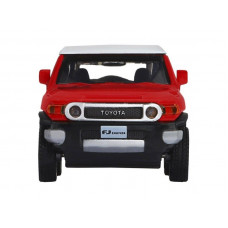 Машина "АВТОПАНОРАМА" Toyota FJ Cruiser, красный, 1/43, инерция, в/к 17,5*12,5*6,5 см