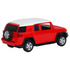 Машина "АВТОПАНОРАМА" Toyota FJ Cruiser, красный, 1/43, инерция, в/к 17,5*12,5*6,5 см