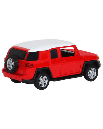 Машина "АВТОПАНОРАМА" Toyota FJ Cruiser, красный, 1/43, инерция, в/к 17,5*12,5*6,5 см