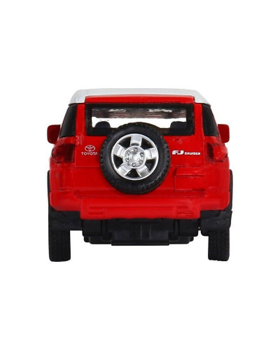 Машина "АВТОПАНОРАМА" Toyota FJ Cruiser, красный, 1/43, инерция, в/к 17,5*12,5*6,5 см