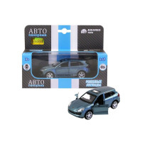 Машина "АВТОПАНОРАМА" Porsche Cayenne S, голубой перламутр, 1/43, инерция, в/к 17,5*12,5*6,5 см