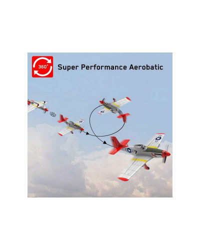 Радиоуправляемый самолет Volantex RC P51D 750мм Brushless 2.4G 4ch LiPo RTF with Gyro