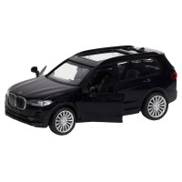 Машина "АВТОПАНОРАМА" BMW X7, 1/44,, черный, инерция, откр. двери, в/к 17,5*12,5*6,5 см