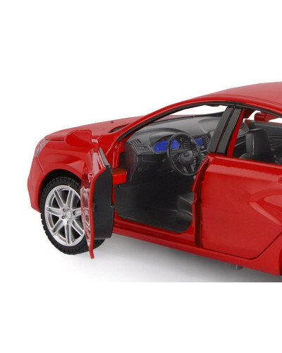 Машина "АВТОПАНОРАМА" LADA VESTA седан, 1/24,  красный, свет. звук. эффекты, в/к 24,5*12,5*10,5 см