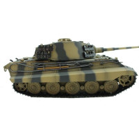 Р/У танк Torro King Tiger (башня Henschel) 1/16 2.4G, ВВ-пушка, деревянная коробка