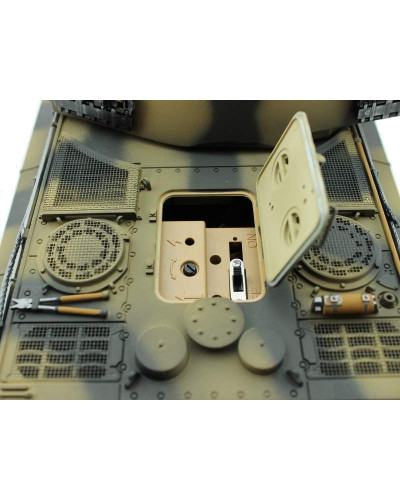 Р/У танк Torro King Tiger (башня Henschel) 1/16 2.4G, ВВ-пушка, деревянная коробка