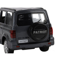 Машина "АВТОПАНОРАМА" УАЗ "PATRIOT", темно-серый металлик, 1/26, свет, звук, в/к 24,5*12,5*10,5 см