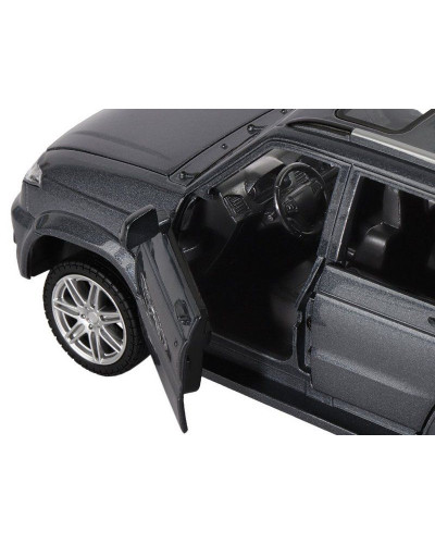 Машина "АВТОПАНОРАМА" УАЗ "PATRIOT", темно-серый металлик, 1/26, свет, звук, в/к 24,5*12,5*10,5 см