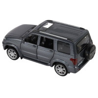 Машина "АВТОПАНОРАМА" УАЗ "PATRIOT", темно-серый металлик, 1/26, свет, звук, в/к 24,5*12,5*10,5 см