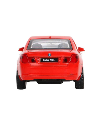 Машина "АВТОПАНОРАМА" BMW 760 LI, красный, 1/46, инерция, в/к 17,5*12,5*6,5 см