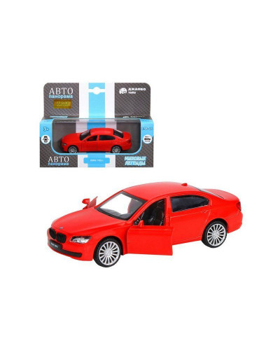 Машина "АВТОПАНОРАМА" BMW 760 LI, красный, 1/46, инерция, в/к 17,5*12,5*6,5 см