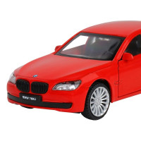 Машина "АВТОПАНОРАМА" BMW 760 LI, красный, 1/46, инерция, в/к 17,5*12,5*6,5 см