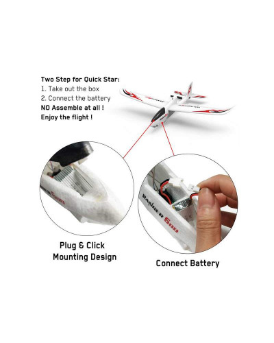 Радиоуправляемый планер Volantex RC Ranger 600мм 2.4G 4ch LiPo RTF with Gyro