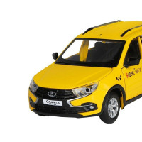 Машина "АВТОПАНОРАМА" Яндекс.Такси LADA GRANTA CROSS, желтый, 1/24, в/к 24,5*12,5*10,5 см