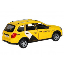 Машина "АВТОПАНОРАМА" Яндекс.Такси LADA GRANTA CROSS, желтый, 1/24, в/к 24,5*12,5*10,5 см