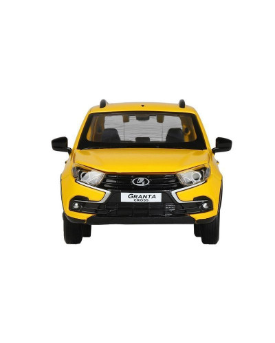 Машина "АВТОПАНОРАМА" Яндекс.Такси LADA GRANTA CROSS, желтый, 1/24, в/к 24,5*12,5*10,5 см
