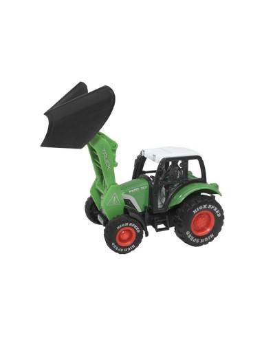 Машина "АВТОПАНОРАМА" ТРАКТОР с отвалом, зеленый, инерция, в/к 20,5*7,5*9 см