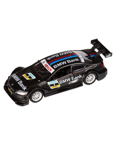 Машина "АВТОПАНОРАМА" BMW M3, DTM, 1/42, черный, инерция, откр. двери, в/к 17,5*12,5*6,5 см