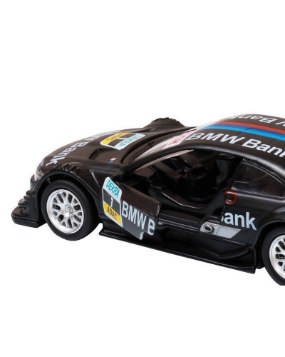 Машина "АВТОПАНОРАМА" BMW M3, DTM, 1/42, черный, инерция, откр. двери, в/к 17,5*12,5*6,5 см