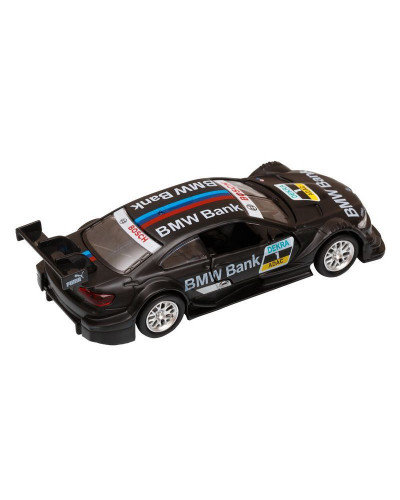 Машина "АВТОПАНОРАМА" BMW M3, DTM, 1/42, черный, инерция, откр. двери, в/к 17,5*12,5*6,5 см