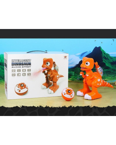 Р/У динозавр  Feilun, звук, свет, вода, сенсор, стрельба, пение, танцы, автосон