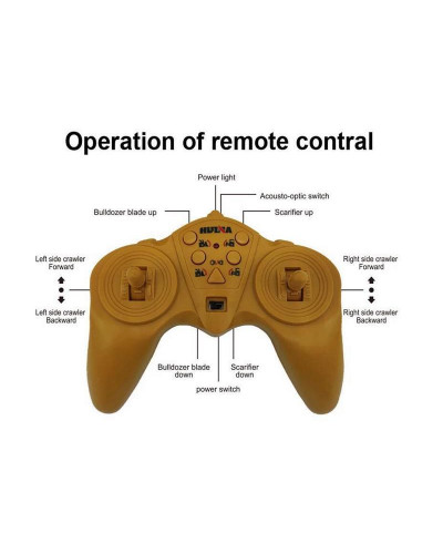 Радиоуправляемый бульдозер HUI NA TOYS 2.4G 9CH 1/16 RTR