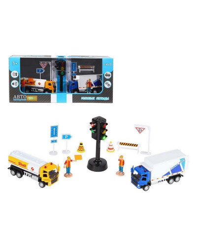 Набор "АВТОПАНОРАМА" "Городские службы 1", 1/72, инерция, в/к 30*13*10 см