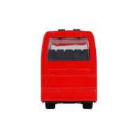 Автобус "Автопанорама", красный, 1/90, свет, звук, инерция, в/к 22*13,5*5,8 см