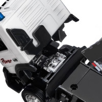 Машина "АВТОПАНОРАМА" Volvo самосвал, белый, 1/50, свет, звук, в/к 28*14*10 см