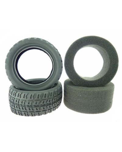 Задние шины со вставками для моделей Himoto E10SC, E10SCL комплект