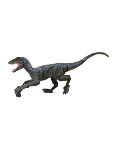 Радиоуправляемый динозавр SUNMIR Велоцираптор (синий), звук, свет