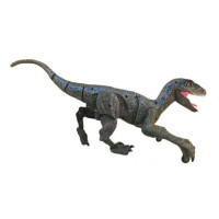 Радиоуправляемый динозавр SUNMIR Велоцираптор (синий), звук, свет