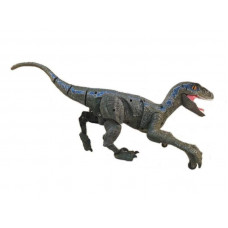 Радиоуправляемый динозавр SUNMIR Велоцираптор (синий), звук, свет